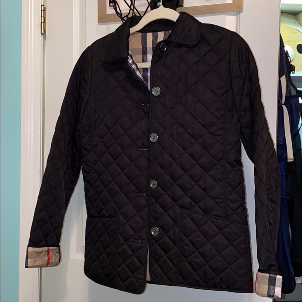 Burberry coat.